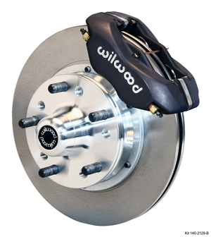 Wilwood Forged Dynalite Pro Series Front Brake Kit - Black Anodize Caliper - Plain Face Rotor