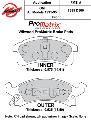 Brake Pad Plate #D506