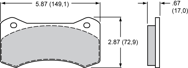 Pad Dimensions for the W4A Radial Mount -Quick-Silver
