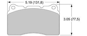 View Brake Pads with Plate #D1001