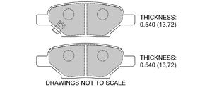 View Brake Pads with Plate #D1033