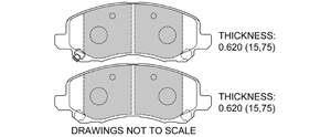 View Brake Pads with Plate #D866