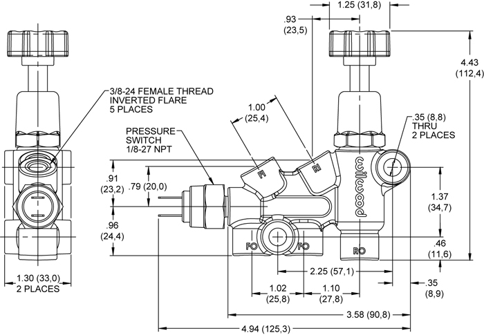 Proportioning Valve Drawing