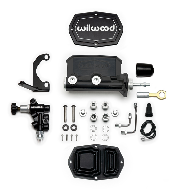 Wilwood Compact Tandem M/C w/Bracket and Valve (Mustang)