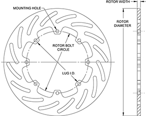Super Alloy Slotted Rotor Drawing