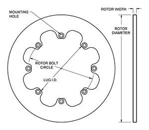 Solid Steel Rotor Drawing
