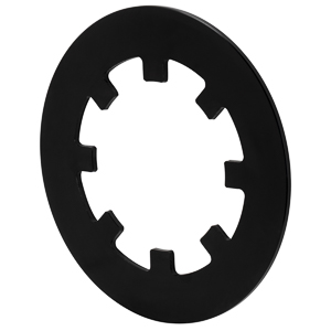 Drilled Steel Rotor - Steel - Black Electro Coat
