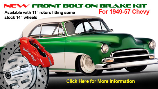 1949-57 Chevy New Front Bolt-on Brake Kit