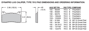 Pad Dimensions for the Billet Dynalite - Side Inlet