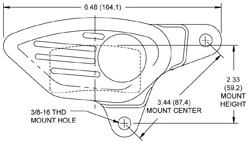 GP300 Motorcycle Front Caliper Drawing
