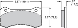 Brake Pad Plate # 6617