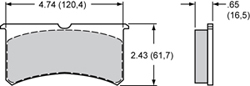 Brake Pad Plate # 7416