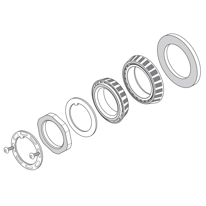 Bearing & Locknut Kit Drawing