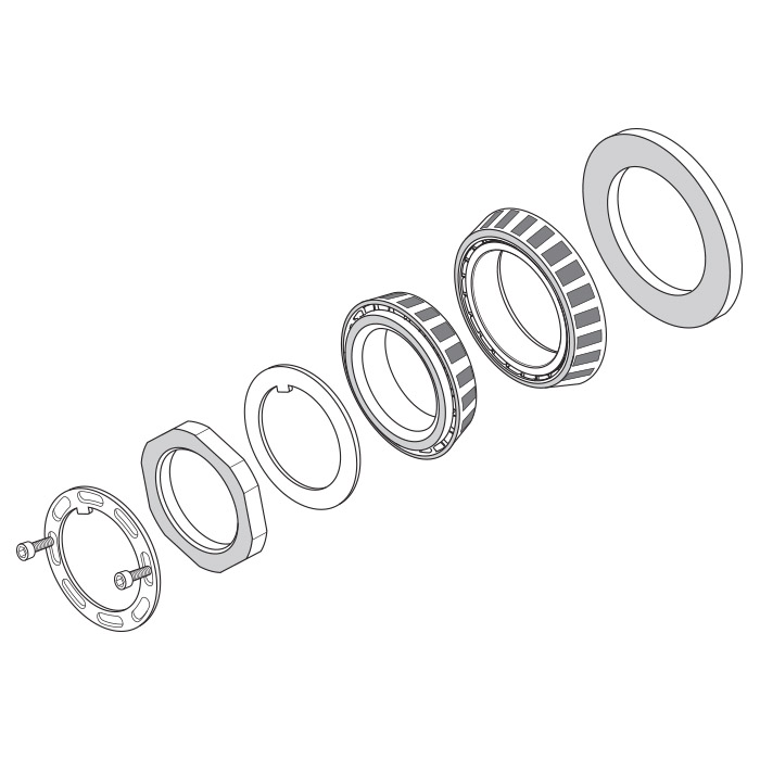 Bearing & Locknut Kit Drawing