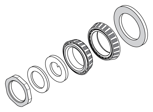 Bearing & Locknut Kit Drawing