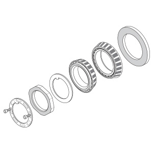 Wide 5 Inner / Outer Bearing, Seal & Locknut Kit Drawing
