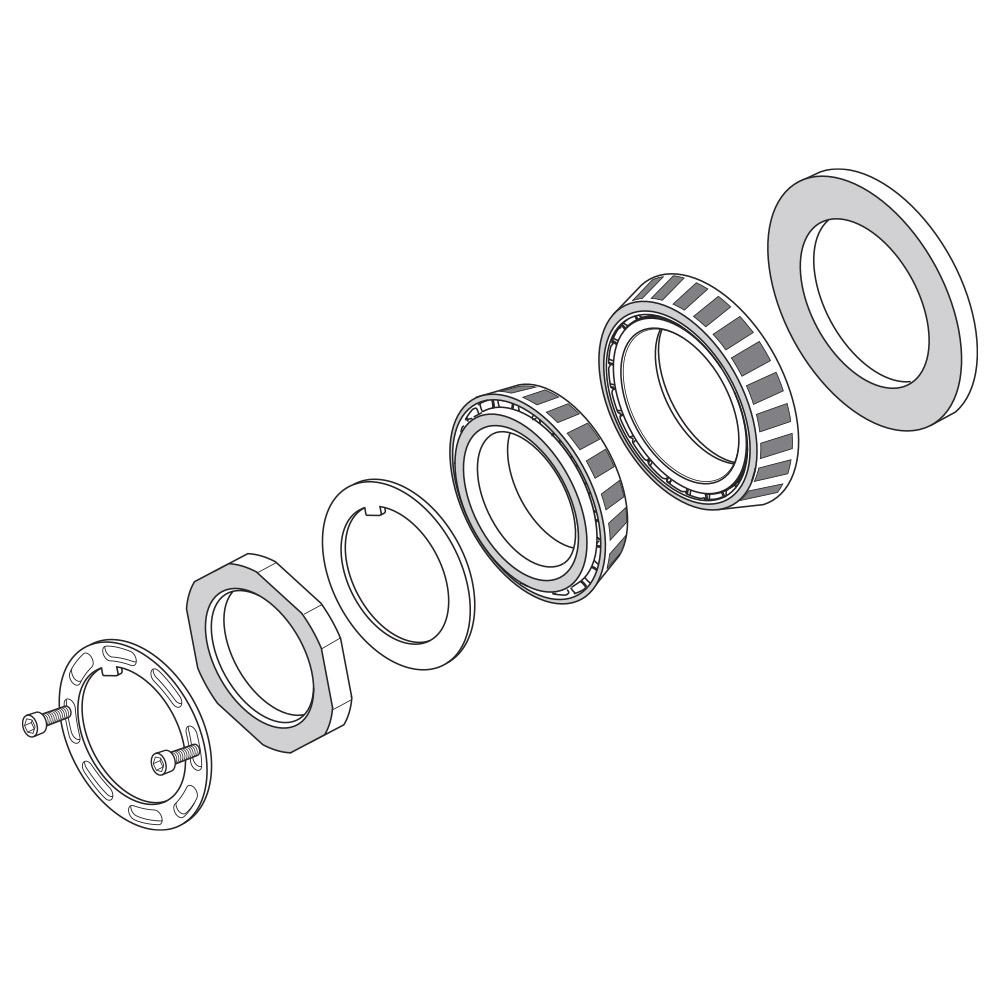 Wide 5 Inner / Outer Bearing, Seal & Locknut Kit Drawing