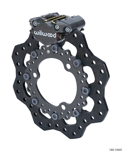 Wilwood Dynapro Single Front Dirt Modified Brake Kit - Type III Ano Caliper - Drilled Rotor