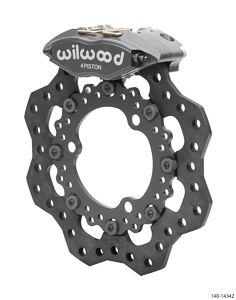 Wilwood Powerlite Front Dirt Modified Brake Kit - Type III Anodize Caliper - Drilled Rotor
