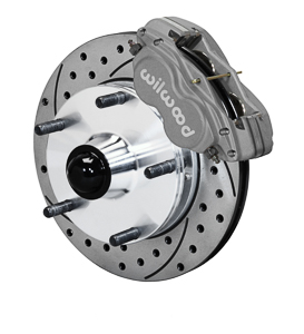 Wilwood Forged Dynalite Pro Series Front Brake Kit - Type III Anodize Caliper - SRP Drilled & Slotted Rotor