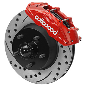 Wilwood Classic Series D11 Caliper Front Brake Kit - Red Powder Coat Caliper - SRP Drilled & Slotted Rotor