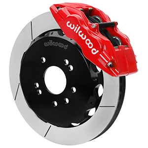 Wilwood Forged Superlite 4 Big Brake Front Brake Kit (Hat) - Red