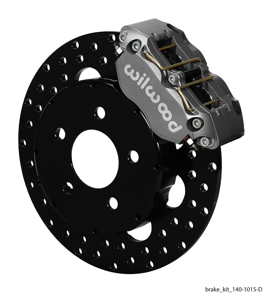 Wilwood Dynapro Radial Front Drag Brake Kit - Type III Anodize Caliper - Drilled Rotor