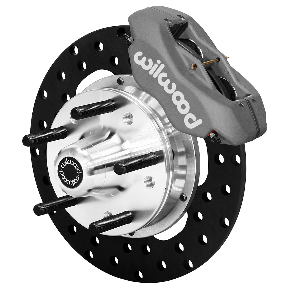 Wilwood Forged Dynalite Front Drag Brake Kit - Type III Anodize Caliper - Drilled Rotor