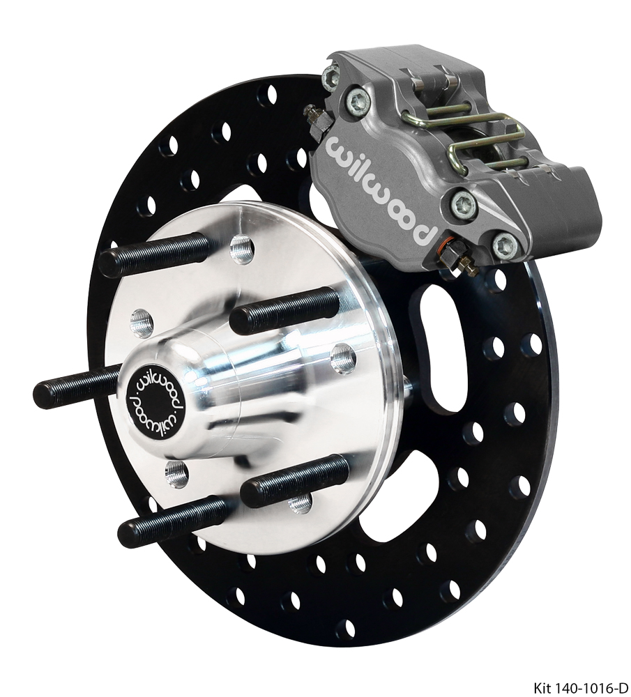Wilwood Dynapro Single Front Drag Brake Kit - Type III Anodize Caliper - Drilled Rotor