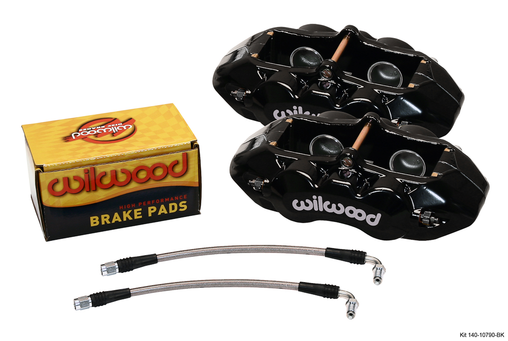 Wilwood D8-4 Rear Replacement Caliper Kit - Black Powder Coat Caliper