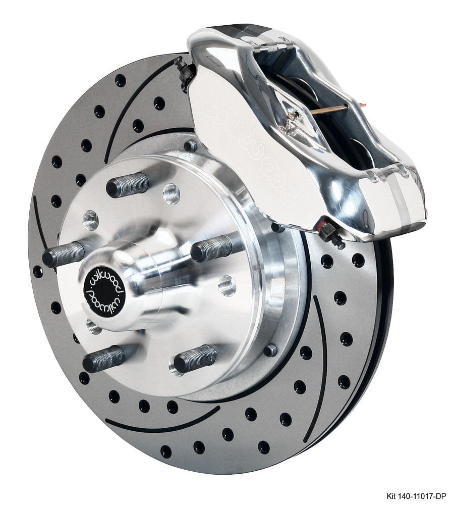 Wilwood Forged Dynalite Pro Series Front Brake Kit - Polish Caliper - SRP Drilled & Slotted Rotor