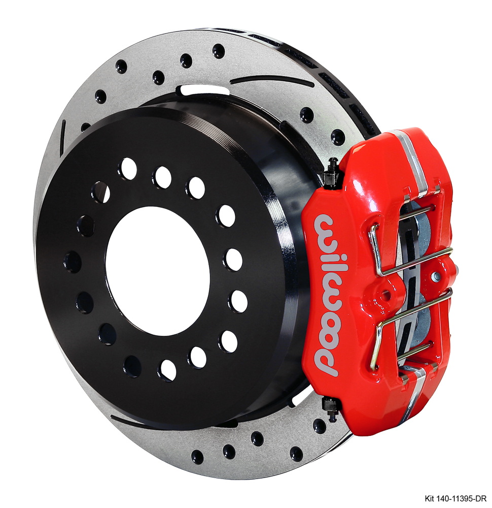Wilwood Forged Dynapro Low-Profile Rear Parking Brake Kit - SRP Drilled & Slotted Rotor