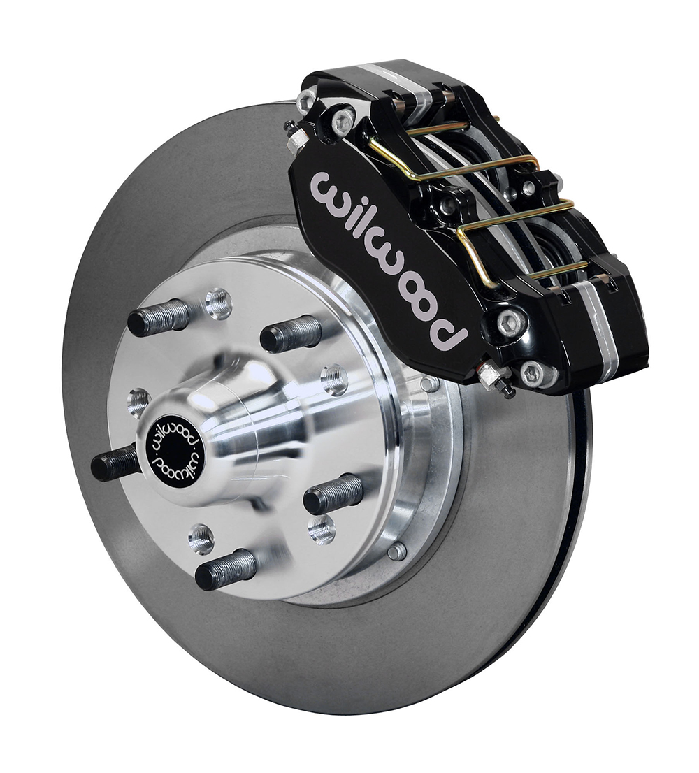 Wilwood Dynapro Dust-Boot Pro Series Front Brake Kit - Black Powder Coat Caliper - Plain Face Rotor