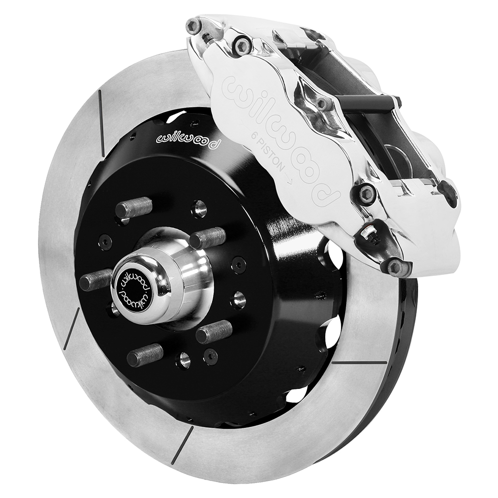 Wilwood Forged Narrow Superlite 6R Big Brake Front Brake Kit (Hub) - Polish Caliper - GT Slotted Rotor