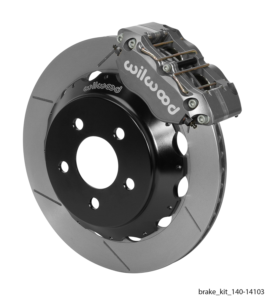 Wilwood Dynapro Radial Front Drag Brake Kit - Type III Anodize Caliper - GT Slotted Rotor