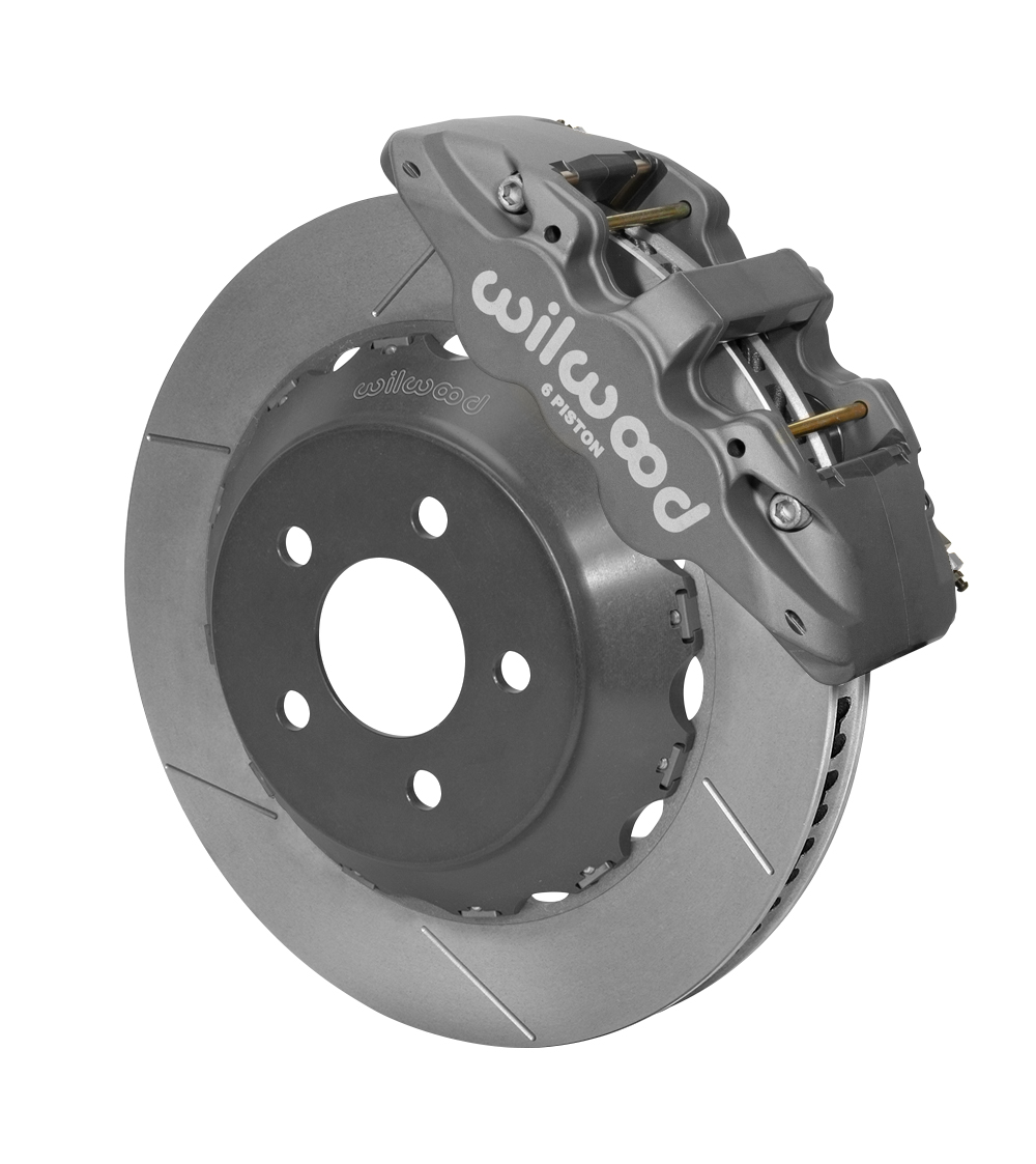 Wilwood AERO6 Big Brake Front Brake Kit (Race) - Type III Anodize Caliper - GT Slotted Rotor