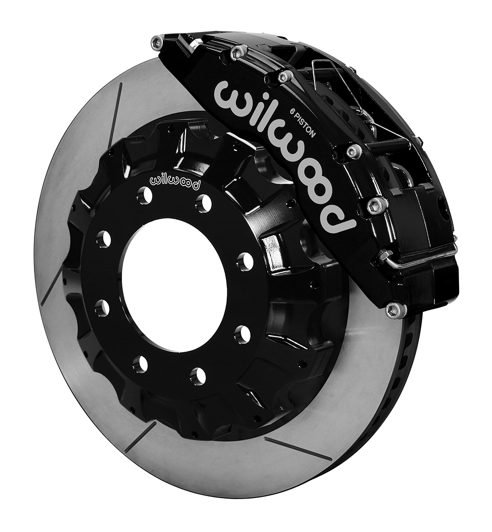 Wilwood TC6R Big Brake Truck Front Brake Kit - Black Powder Coat Caliper - GT Slotted Rotor