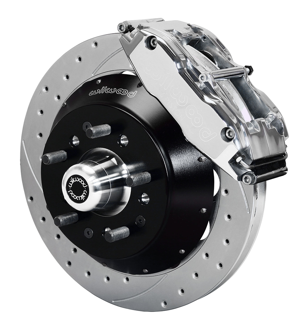 Wilwood Forged Narrow Superlite 6R Big Brake Front Brake Kit (Hub) - Polish Caliper - SRP Drilled & Slotted Rotor