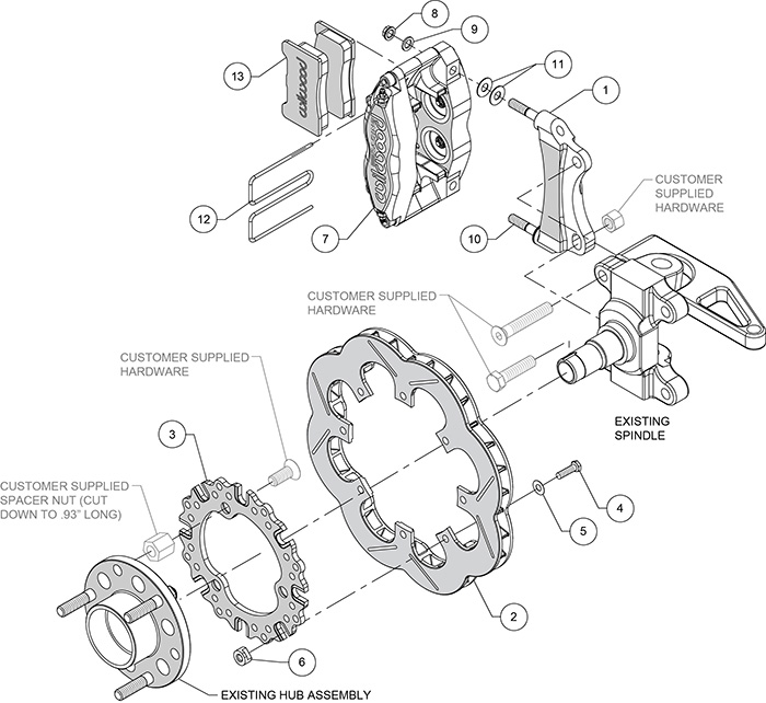 Wilwood Dynapro Radial Front Sprint Brake Kit 140-15814