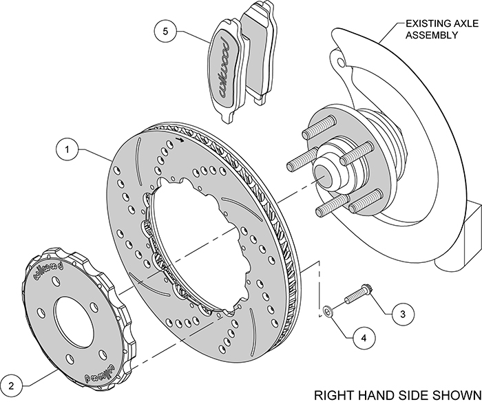 Promatrix Front Replacement Rotor Kit Assembly Schematic
