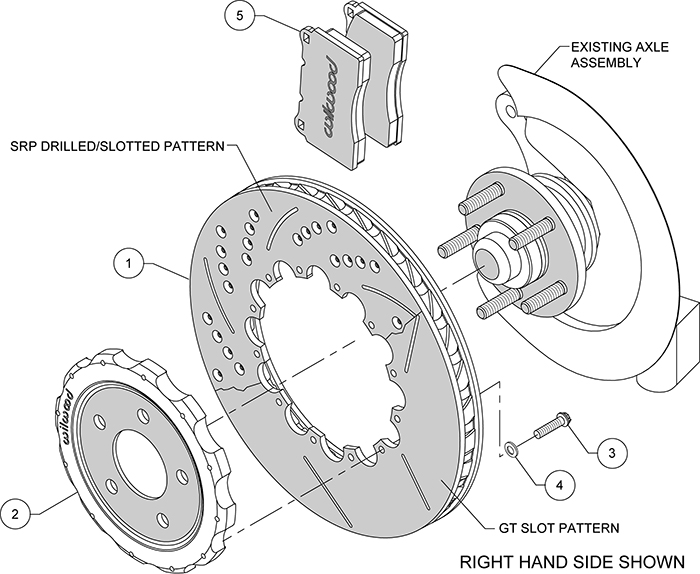 Promatrix Front Replacement Rotor Kit Assembly Schematic