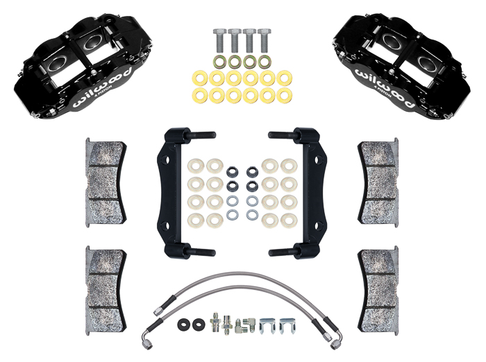 Forged Narrow Superlite 4R Front Caliper and Bracket Kit Parts