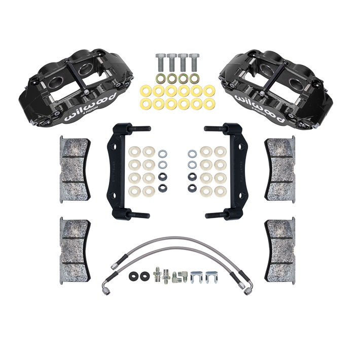 Forged Narrow Superlite 4R Front Caliper and Bracket Kit Parts