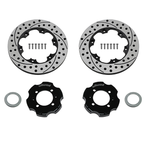 Wilwood Promatrix Rear Replacement Rotor Kit Parts Laid Out