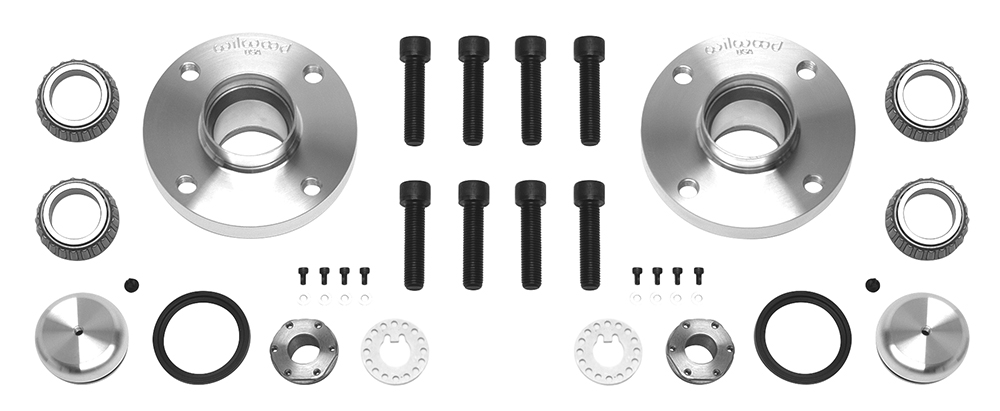 Wilwood Front Hub Kit (Race) Parts Laid Out