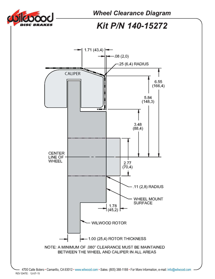 Wheel Clearance Diagram