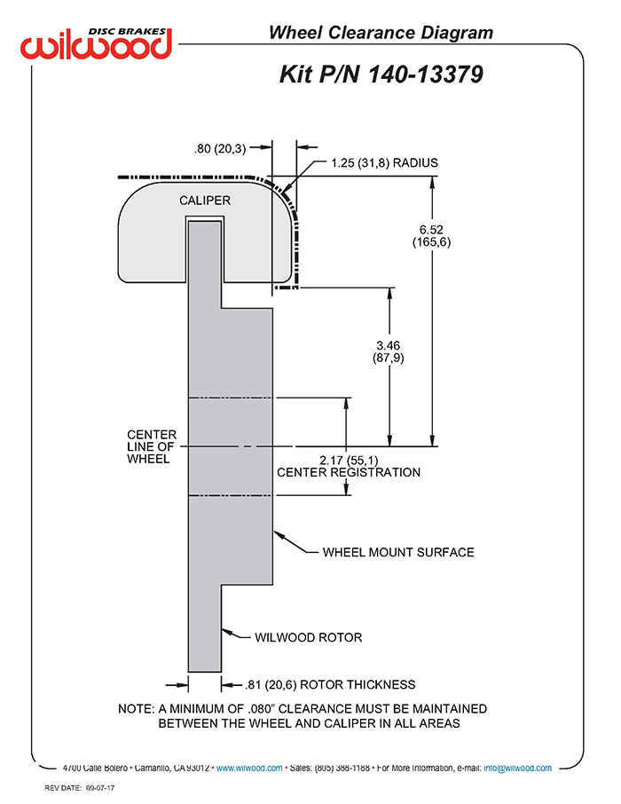 Wheel Clearance Diagram