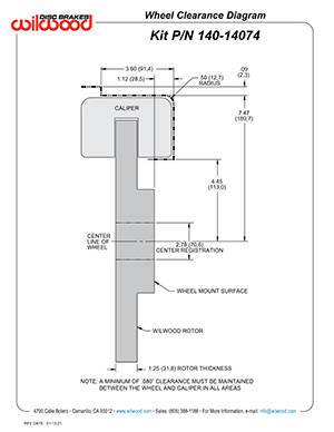 Wheel Clearance Diagram