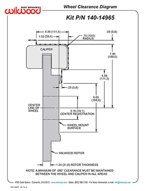 Wheel Clearance Diagram