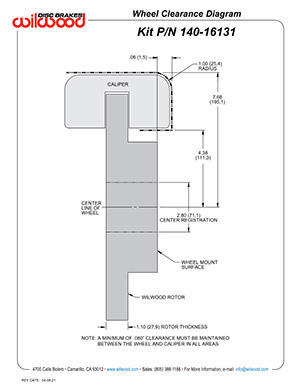 Wheel Clearance Diagram